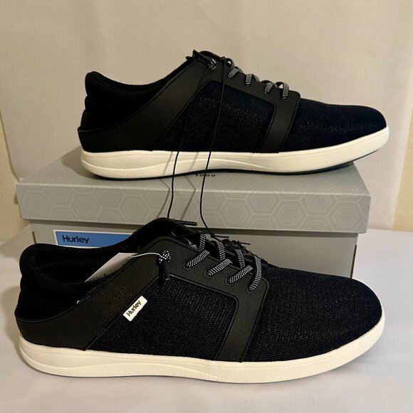 Hurley Men's Shoreline Sneakers Shoes Size 13  Black Lace Up Casual (NEW) - Picture 15 of 16